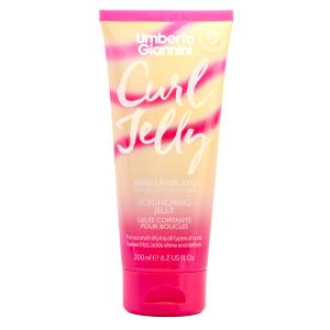 Umberto Giannini Curl Jelly Scrunching Jelly Limited Edition Vanilla, Vegan & Cruelty Free Frizz Styling Curl Control Hair Gel for Curly or Wavy Hair
