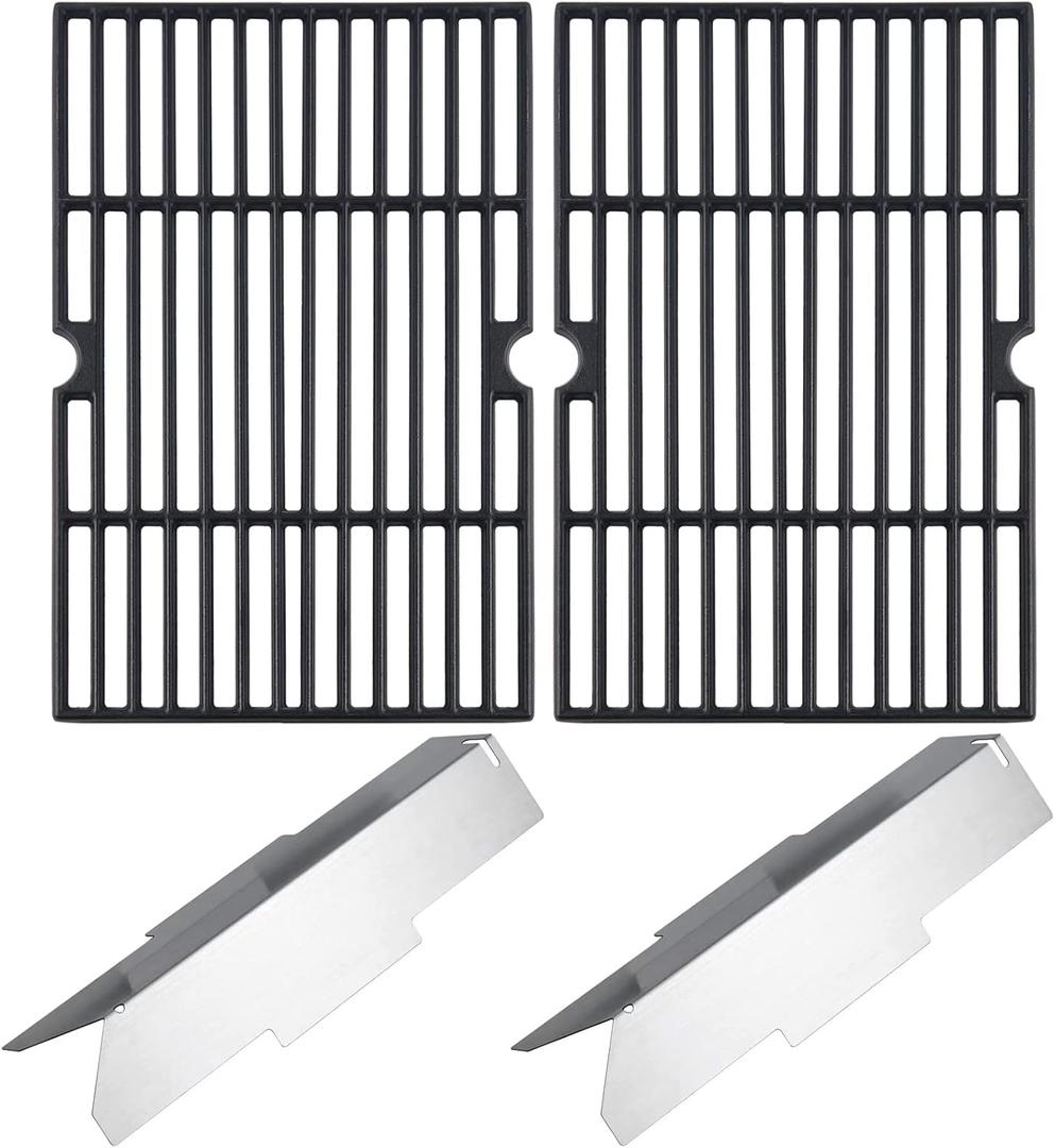 Charbrofire 70-01-634 DGF350CSP DGF350CSP-D Grates and Heat Tent Replacement Parts for Dyna Glo Grill Grates Heat Plates DGF350SNP DGF350SNP-D DG1-70-01-634-R 101-03011 70-01-635 Heat Shield