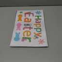 4 x Easter Window Clings, Bunny Rabbit Easter Gel Stickers Decorations Double-Side Window lings for Glass Windows Door Wall Holiday Party Decor