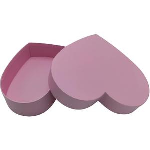 WENPACK Empty Heart Shaped Gift Box Strawberry Packaging (Pink)