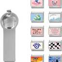 papasgix 11Pcs Italian Charms, 10mm*9mm Silver Italian Charm Bracelet Link Multiple Patterns DIY Jewelry Gifts