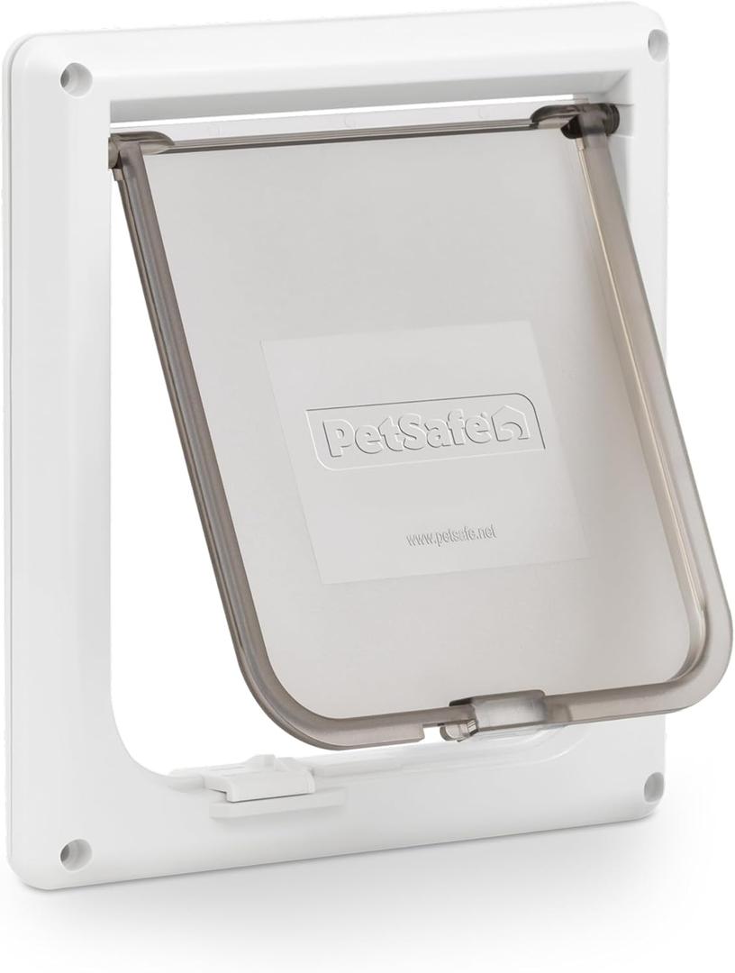 PetSafe Interior 2-Way Locking Cat Door - Allows Convenient Movement Between Rooms & Minimizes Scratching - Tinted Durable Plastic Privacy Door for Feeder & Litter Box (2x8x9 Inches (Pack of 1))