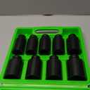 SWANLAKE 9-Piece 1/2" Impact Axle Nut Socket Set, Deep Metric Large Socket Set, 29mm 30mm 31mm 32mm 33mm 34mm 35mm 36mm 38mm, Cr-V Spindle Joint High Torque Wheel Nut Sockets