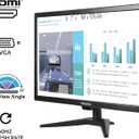 20" PC Monitor 16:9 1600x900 Kitchen Monitor LED Screen Display, 5Ms, 60 Hz, VESA Mountable, Build in Speaker, with VGA HDMI AV BNC USB for FireStick, Computer, Laptop