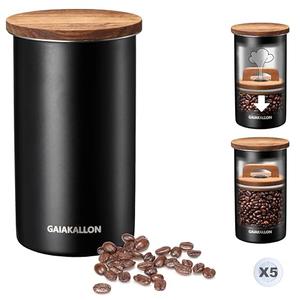 GAIAKALLON Vacuum Coffee Canister, Stainless Steel Airtight Coffee Storage Container, Coffee Container for 12oz Coffee Beans, Coffee Beans Storage, 33 fl.oz
