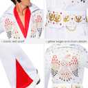 Rubies Elvis Presley: Elvis Presley Costume for Adults, Men's XL (White, M)