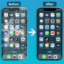Brinonac for iPhone 12 Mini Screen Replacement Kit - 5.4 inch Full HD LCD Display, Touch Digitizer Assembly Set with Repair Tools and Tempered Glass Protector