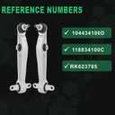 Front Upper Left & Right Control Arm Kit with Ball Joint Fit for Tesla Model 3 2017-2018-2019-2022, for Tesla Model Y 2020-2021-2022 ；# 104432100E,104432600G