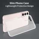 for Samsung Galaxy S22 Case Matte Clear, 6.1 Inches Frosted Slim Fit Heavy Duty Protection Wireless Charging Skin-Feel Lightweight Shockproof Anti-Slip Protective Phone Cover