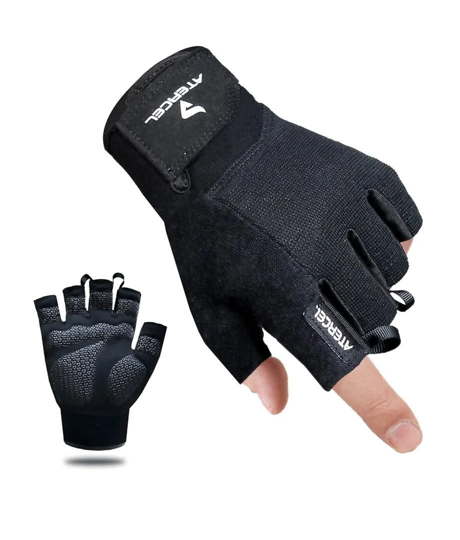 ATERCEL Workout Gloves for Men and Women, Exercise Gloves for Weight Lifting, Cycling, Gym, Training, Breathable and Snug fit, Size S