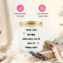 Friend Gifts for Women, Friendship Birthday Gift, Scented Candles for Sister Coworker Her Girlfriend Wife (White 3)
