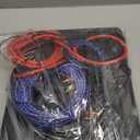 1200W RGB Subwoofer, Slim Underseat Car Subwoofer and Amp Package with RGB Beat-Synced Light, Individual Control for Low Pass/Gain/Boost (A, B)