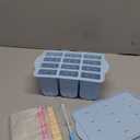 Popsicles Molds, MEETRUE 12 Pieces Silicone Popsicle Molds Easy-Release BPA-free Popsicle Maker Molds Ice Pop Molds Homemade Popsicle Ice Pop Maker with 50PCS Popsicle Sticks+Cleaning Brush (12 Cavties-Blue)