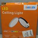 RLEDPZTX Led Flush Mount Ceiling Light, 20 Inch 40w 4350lm, 3000k/ 4000k/ 6000k 3CCT Selectable, Round Modern Flat Panel Super Slim Led Ceiling Light, for Living Dining Kitchen Bedroom Room (1Pack-White)