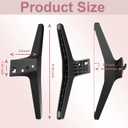 49 50 55 Inch TV Stand for LG TV Legs 55UJ6300 55UK6500 55LJ550M 55UM7300 55UN6900 55UJ6540 50UJ6300 50UK6300 50UK6500AUA 50UN6950 49UK6300 MAM643660 MEZ64114730 Replacement Legs for LG TV with Screws
