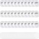 Happizza 100pcs Acrylic Clear Button Pins,1.38 Inch Custom Buttons Pin Badges, DIY Blank Pins,Round Photo Buttons Personalized Button Making kit for Craft