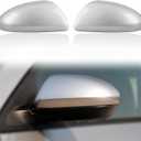 Car Door Rearview Mirror Cover Cap Housing Protective Cover for Exterior Mirrors Fit for Mazda 2 Mazda 3 2010-2013(Without Signal Lamps Version) GS1E-69-1N7A-87 69-1N7A(Light Blue Left Driver Side)