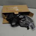 Snorkeling Gear for Adults, Snorkel Set Scuba Diving mask Dry-Top, Adult Swimming Goggles w/Nose Cover, HD Tempered Glass Panoramic Anti-Leak Anti-Fog, Travel Snorkeling Packages (Black+Blue)