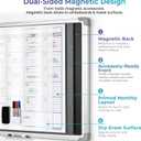Large Magnetic Dry Erase Calendar for Wall, 38" x 50" Jumbo Monthly Planner, White Board Calendar for Office, Dual-Sided Magnetic Reusable