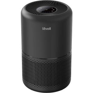 LEVOIT Air Purifier for Home Allergies Pets Hair in Bedroom, Covers Up to 1074 ft by 56W High Torque Motor, 3-in-1 Filter with HEPA Sleep Mode, Remove Dust Smoke Pollutants Odor, Core300-P, Black