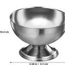 Stainless Steel Dessert Cups with Spoons: Metal Ice Cream Bowls and Spoons Set for Dessert, Sundae, Ice Cream, Fruit, Salad, Snack, Cocktail, Condiment (4), 9cm x 6.5cm