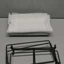 Gomakren 3 Tier Serving Trays Stand Porcelain Serving Platters 12 Inch White Serving Plates Dinner Platters for Appetizer Snack Fruit Cup Cake Tray Display Christmas Serving Dishes for Entertaining (15.9" x 11.7" x 9.1", Black)