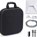 Starlink Mini Carry Case - Protective Waterproof Storage Bag Pouch for SpaceX Starlink Mini Dish, Travel-Friendly Design with Handle, Perfect for RV, Van, Camping & Outdoor Use (Black, Basic Case)