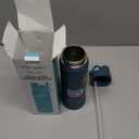 Swigina [2-IN-1 LID] Insulated Water Bottle with Silicone Boot (36hrs Cold/18hrs Hot) - DIY Stickers, Leakproof, BPA Free, 24 oz (Cyan)