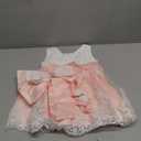 KISSOURBABY Toddler Baby Girls Embroideries Baptism Dresses Christening Special Occasions Gown for Baby Girl with Headwear, 24M