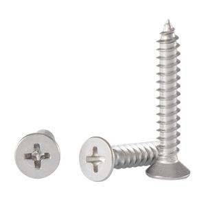 #4 * 3/4" Wood Screws, Flat Head Phillips Stainless Steel, 100Pcs Corrosion Resistant for Wood, Drywall Applications, and Outdoor Use