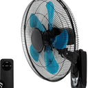 TMWINGS 18 Inch Wall Mount Fan with Remote High Velocity Wall-Mounted Fans, 3-speed Wall Oscillating Quiet Fan with 18" Blades Adjustable Tilt and Timing for Bedroom Gym Office Warehouse Garage