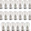 Meonum 20 Pack 1157 Bulbs Light Long Life Replacement 12V 21W/5W Tail Turn Signal Brake Light Bulb Bulk Compatible with 7528 2357 2057 1016 1034 1076 for Marker Tail Running Parking