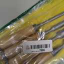 4 Pieces Wood Chisel Set for Woodworking, Professional Wood Chisel Tool Carpenter Gouge CR-V Steel Semi-Circular Edge Sharp Blade 8mm(1/4")/12mm(1/2")/18mm(3/4")/25mm(1") (Full Size-4PCS)