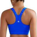 RUNNING GIRL Sports Bras for Women High Support,Racerback High Impact Sports Bra Moulded Cup Workout Bra Push up, Medium