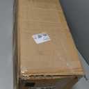 6ft Snow Flocked Artificial Pencil Christmas Tree, Unlit Slim Xmas Tree with Pine Cones, PVC Branch Tips Metal Stand, for Indoor Holiday Home/Office Decor