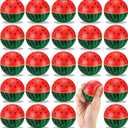 24 Pcs Watermelon Stress Balls Bulk 2.5 Inch Mini Foam Watermelon Squeeze Balls Stress Relieve Fidget Toy Decoration One in a Melon for Summer Fruit Birthday Pool Celebration Favors