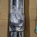 CorkLatta Matte Black Shower Curtain Rod,1 Inch Diameter Stainless Steel Adjustable Spring Tension Rods 32 to 80",with Holders,Anti-Slip,Curtain Rods No Drilling(1 Pack)