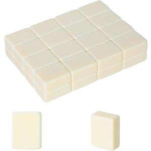 32 Pcs Blank Mahjong Tiles Game Set, Suitable for 1.2 "(30mm) Standard Size American Mahjong Tiles, Replace Lost Tiles & Can Be Used Together with Mahjong Stickers (Stickers Not Included) (Ivory)