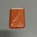 Stronger Magnetic RFID Leather Mag-Safe Card Holder for iPhone 15 Series, Mag-Safe Accessories Stick on Series of iPhone 17/16/15/14/13/12 and Pro/Promax, Orange