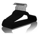 MIZGI Premium All Black Velvet Hangers with Black Hooks (30 Pack) Heavy Duty - Non Slip Felt Hangers - 360 Degree Swivel,Space Saving Clothes Hanger,Durable Strong Hanger for Suits,Coat