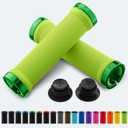 Bike Grips, Bike Handlebar Grips, Mountain Bike Grips Handlebar, MTB Grips, Bicycle Grips BMX Grips, Bicycle Handlebar Grips Handles for Adults. Ebike, MTB, Scooter, Lock on (green)