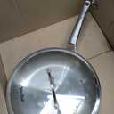 12 inch Tri-Ply Stainless Steel Frying Pan with LID,PFOA&PTFE Free Skillets,Chef's Pans,Dishwasher and Oven Safe Cookware, Works on Induction,Ceramic and Gas Cooktops