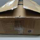 zesthome 8x10 Area Rugs - Stain Resistant Washable Rug for Living Room, Non-Slip Backing Large Area Rug with Ultra-Thin Low Pile for Bedroom, Vintage Home Decor (Orange/Beige)