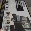 Golf Cart Enclosure 4 Passenger for Club Car Tempo Onward Precedent Extended Roof 88" 4-Seater 600D Waterproof Transparent Driving Rain Cover with 4-Sided Clear Windows Roll-up Door Black