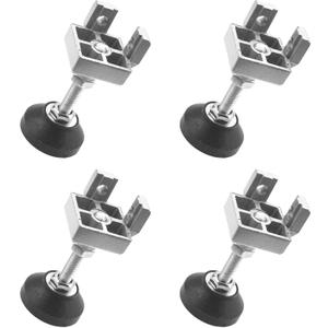 4 Sets 4040 Series Aluminum Profile Adjustable Feet for T Slot 8mm Leveling Leg