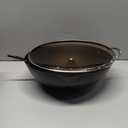 13.5" Carbon Steel Wok Pan - Pre-Seasoned Flat Bottom Woks & Stir-fry Pans Chinese Cookware with Lid & Spatula - For Pan-fry,Stir Fry, Steam, BBQ & Camping - Compatible with Induction, Gas