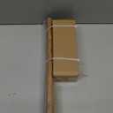 Wood Curtain Rods for Windows,1'' Diameter Drapery Rods with Imitation Wood Grain Leaf Pattern Finials,Boho Adjustable Heavy Duty Curtain Rods Set,18-45'',Color:Natural Wood