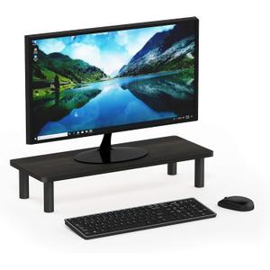 Furinno Turn-N-Tube Monitor Riser Stand, Espresso/Black