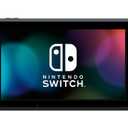 Nintendo Switch with Neon Blue and Red Joy-Con