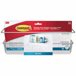 Command Satin Nickel Shower Caddy (1-Shower Caddy)
